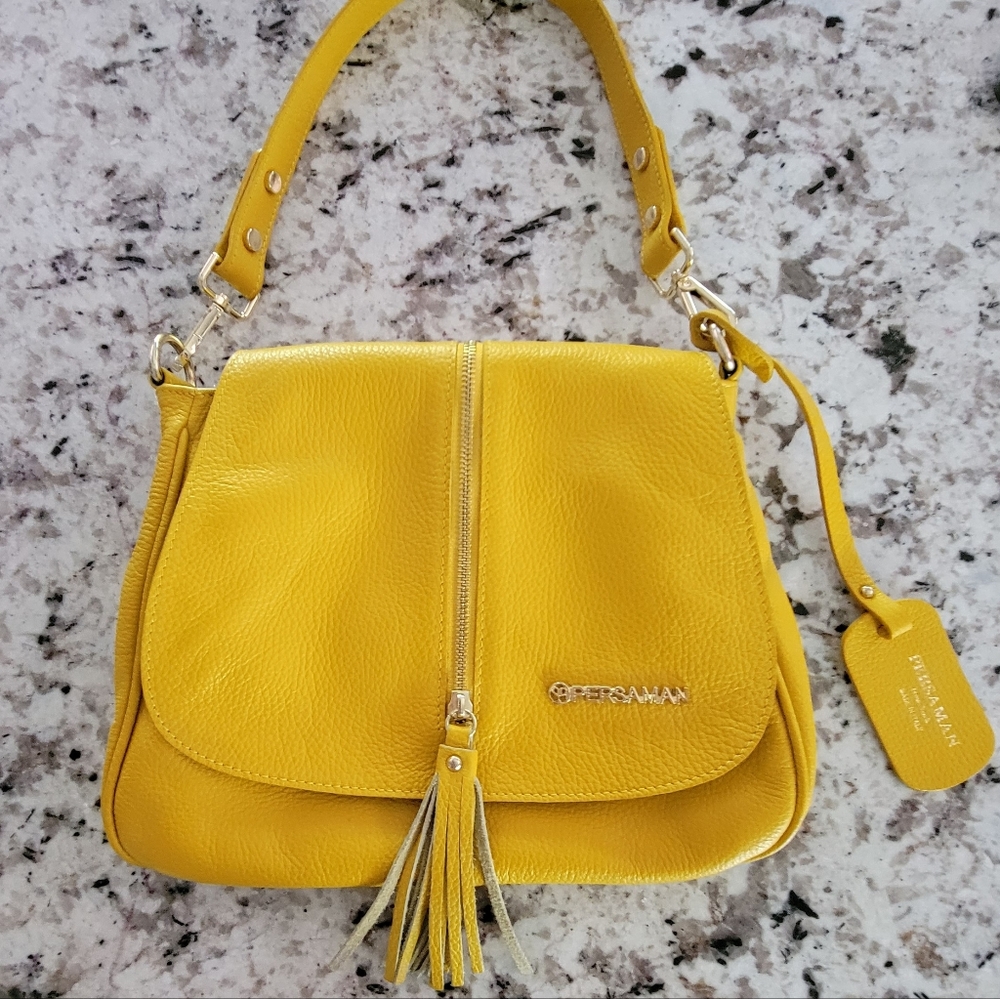 Persaman New York Shoulder Bag Made in Italy